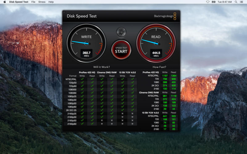 blackmagic disk speed test mac download dmg
